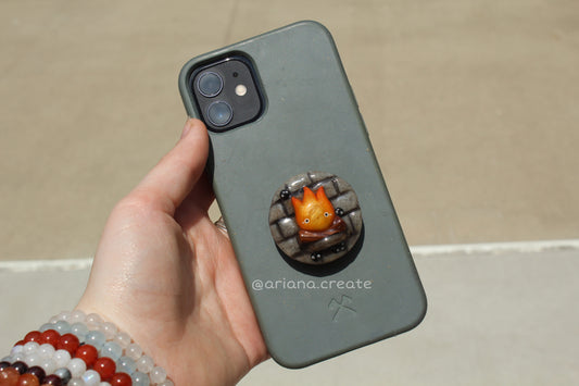 “Calcifer phone grip”